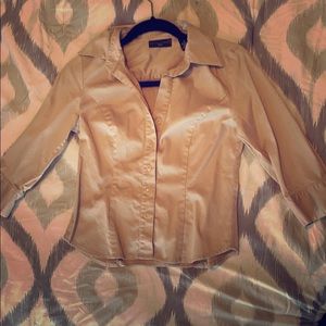 Apostrophe Champagne button up blouse